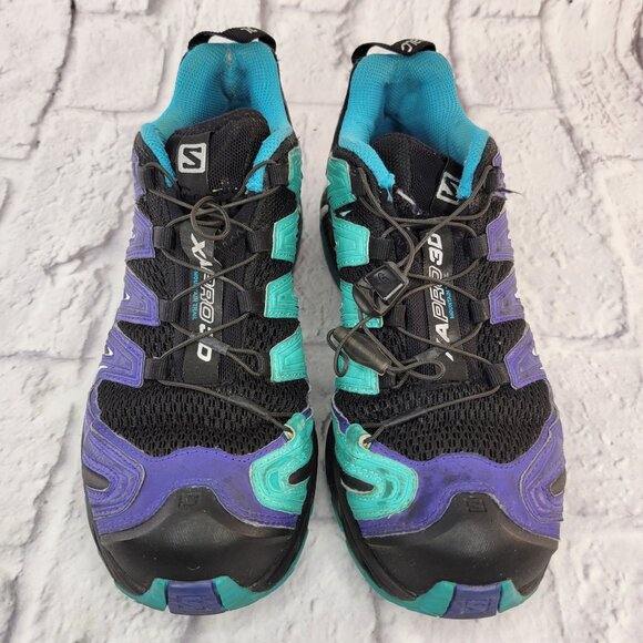 Salomon XA Pro 3D Mountain Trail Running Shoes Womens Sz 7 Purple Durable Comfor - Picture 4 of 14
